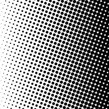 Siyah daireler, yarım ton eğimli arka plan. Vektör illüstrasyonu.