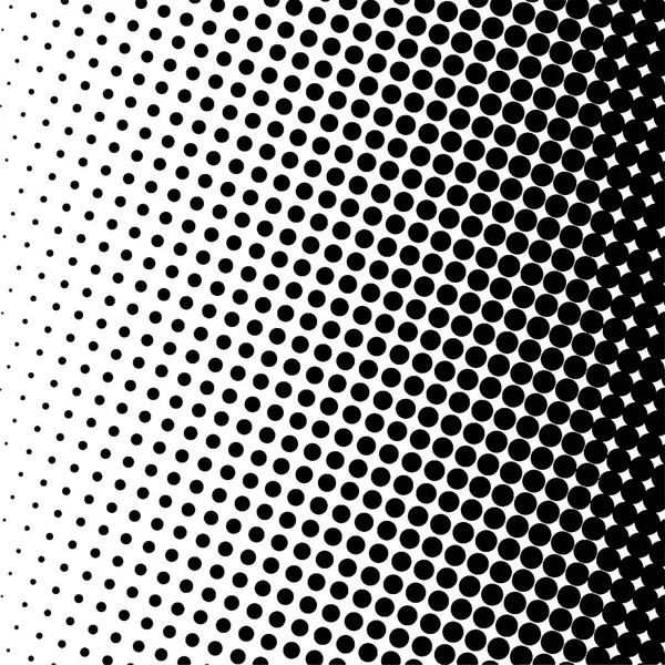 Black Circles Gradient Halftone Background Vector Illustration — Stock Vector