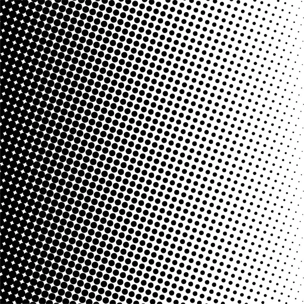 Black Circles Gradient Halftone Background Vector Illustration — Vettoriale Stock