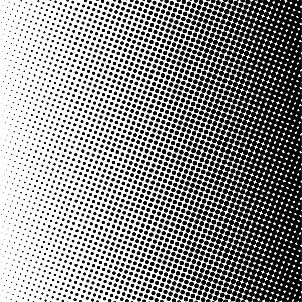 Black circles, gradient halftone background. Vector illustration.