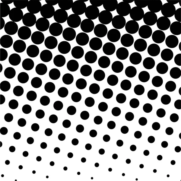 Black Circles Gradient Halftone Background Vector Illustration — Vector de stock
