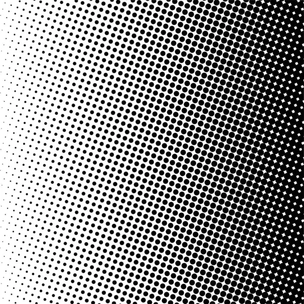 Black circles, gradient halftone background. Vector illustration.