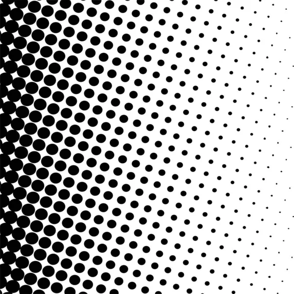 Black Circles Gradient Halftone Background Vector Illustration — Stock vektor