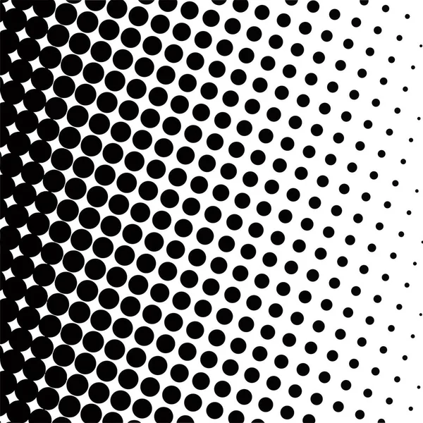 Black Circles Gradient Halftone Background Vector Illustration — Stock Vector