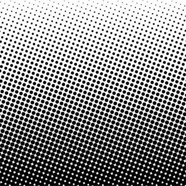 Black Circles Gradient Halftone Background Vector Illustration — Stockvektor