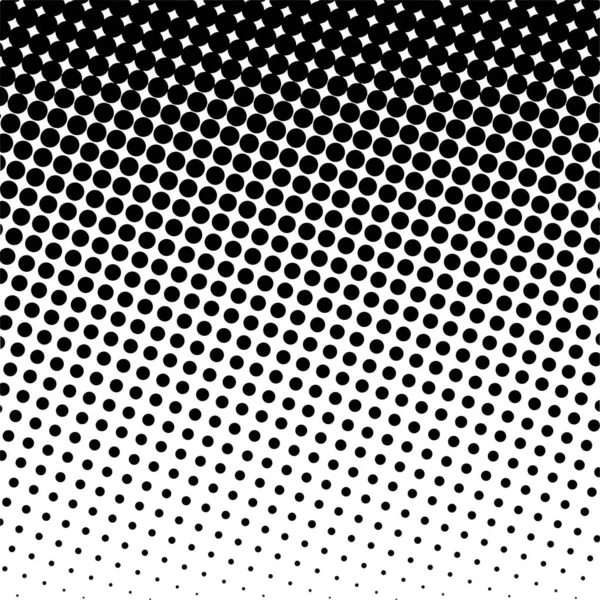 Black circles, gradient halftone background. Vector illustration.