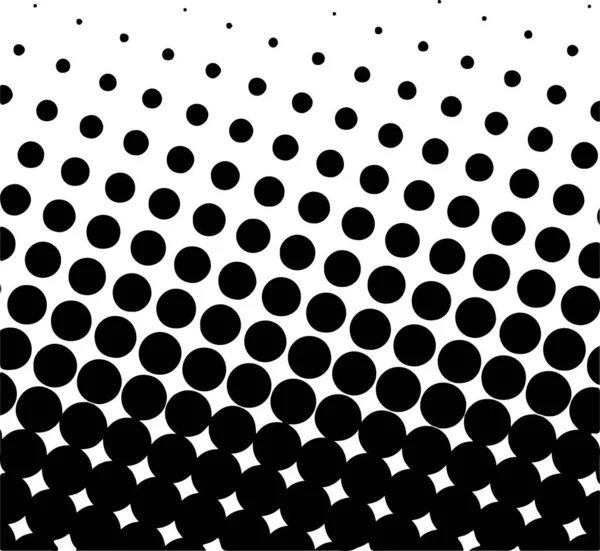 Black Circles Gradient Halftone Background Vector Illustration — ストックベクタ