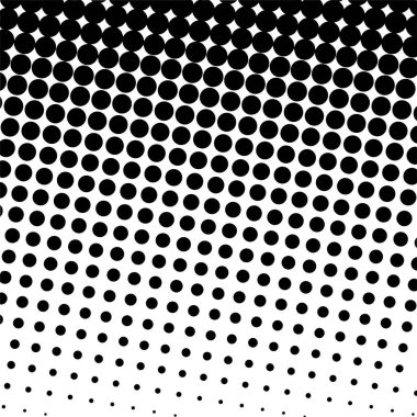Siyah daireler, yarım ton eğimli arka plan. Vektör illüstrasyonu.