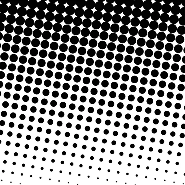 Black Circles Gradient Halftone Background Vector Illustration — Stock Vector