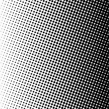 Siyah daireler, yarım ton eğimli arka plan. Vektör illüstrasyonu.