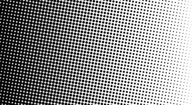Siyah daireler, yarım ton eğimli arka plan. Vektör illüstrasyonu.