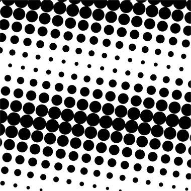 Siyah daireler, yarım ton eğimli arka plan. Vektör illüstrasyonu.