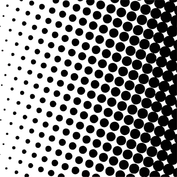 Black Circles Gradient Halftone Background Vector Illustration — ストックベクタ