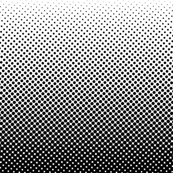 Black Circles Gradient Halftone Background Vector Illustration — Vetor de Stock