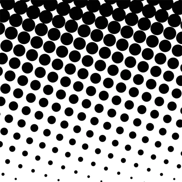 Black Circles Gradient Halftone Background Vector Illustration — ストックベクタ