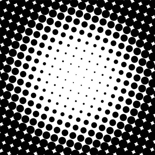 Schwarze Kreise Halbtoner Hintergrund Mit Gefälle Vektorillustration — Stockvektor