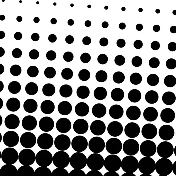 White Black Circles Gradient Halftone Background Vector Illustration — Stock vektor