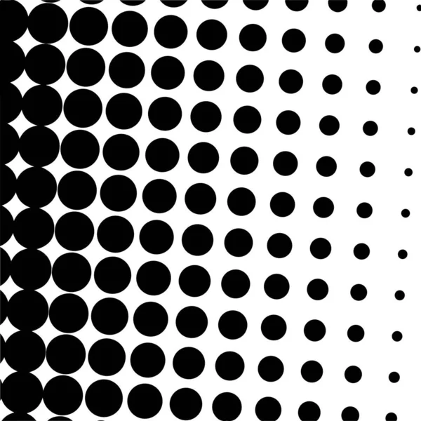 White Black Circles Gradient Halftone Background Vector Illustration — Stockvektor