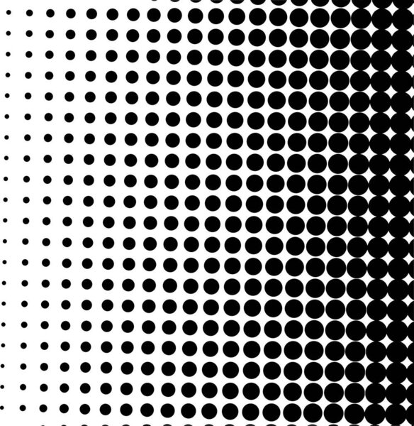 White and black circles, gradient halftone background. Vector illustration.
