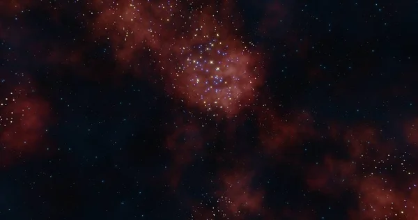 Pozadí Mlhoviny Galaxie Vesmíru Vykreslování — Stock fotografie