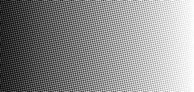 Beyaz ve siyah daireler, yarım ton eğimli arkaplan. Vektör illüstrasyonu.