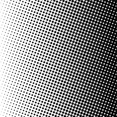 Beyaz ve siyah daireler, yarım ton eğimli arkaplan. Vektör illüstrasyonu.