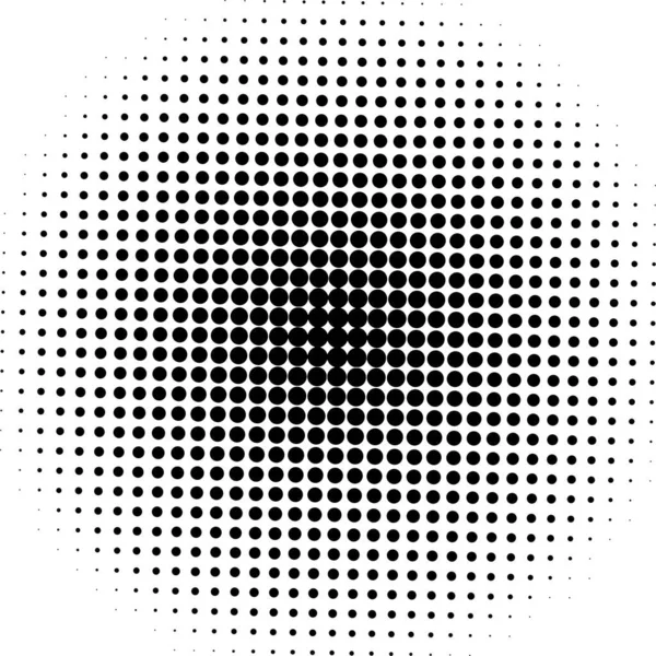 White Black Circles Gradient Halftone Background Vector Illustration — Vector de stock