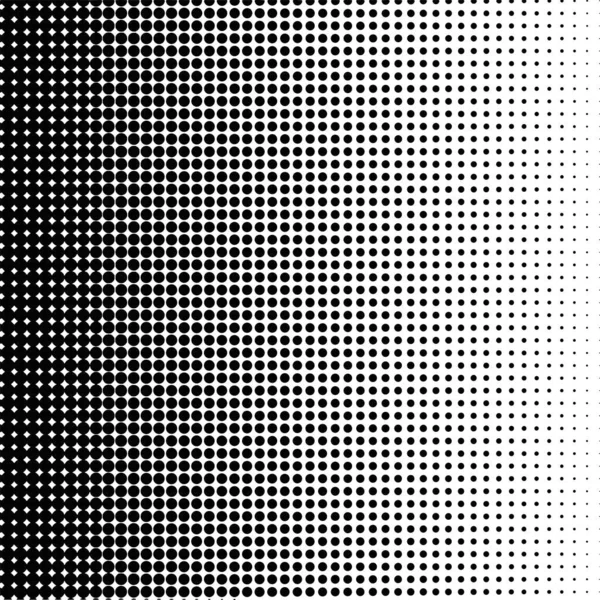 White and black circles, gradient halftone background. Vector illustration.