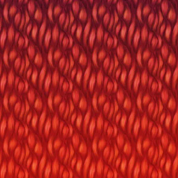 Абстрактный Красный Кудрявый Рисунок Текстуры Волос — стоковое фото