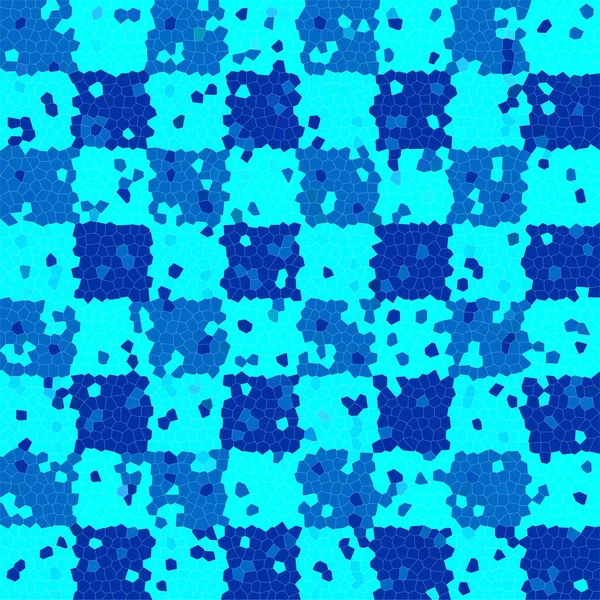 Blaues Schachbrettmosaik Abstrakter Hintergrund — Stockfoto