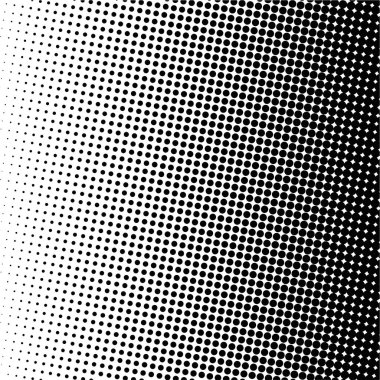 Beyaz ve siyah daireler, yarım ton eğimli arkaplan. Vektör illüstrasyonu.