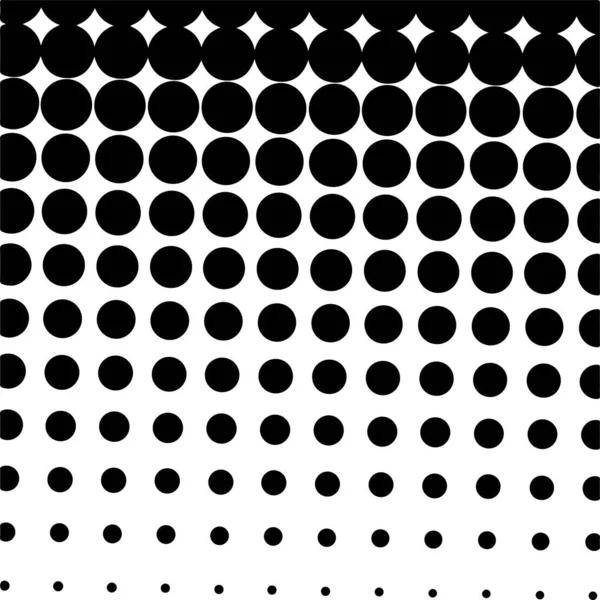 White Black Circles Gradient Halftone Background Vector Illustration — Stockvektor