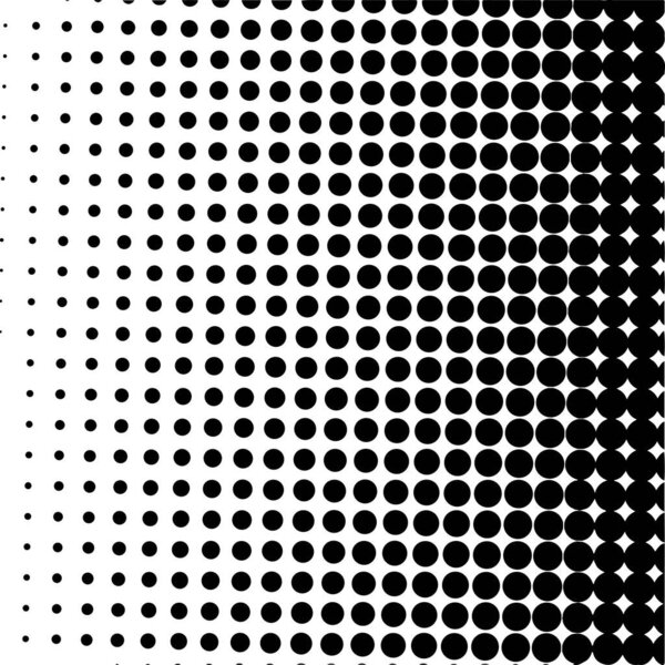 White and black circles, gradient halftone background. Vector illustration.