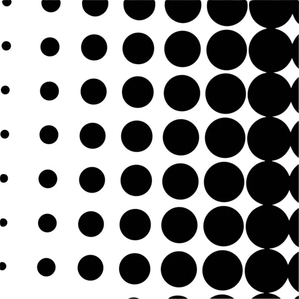 Cercles Blancs Noirs Dégradé Demi Teinte Fond Illustration Vectorielle — Image vectorielle