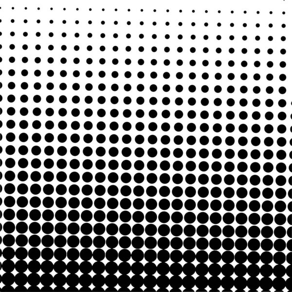 White and black circles, gradient halftone background. Vector illustration.