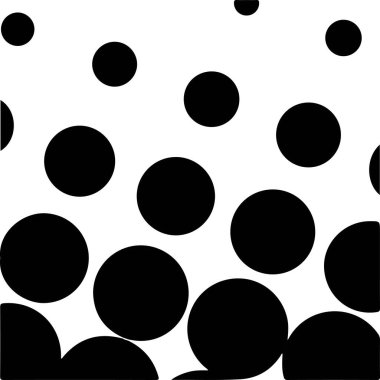 Beyaz ve siyah daireler, yarım ton eğimli arkaplan. Vektör illüstrasyonu.