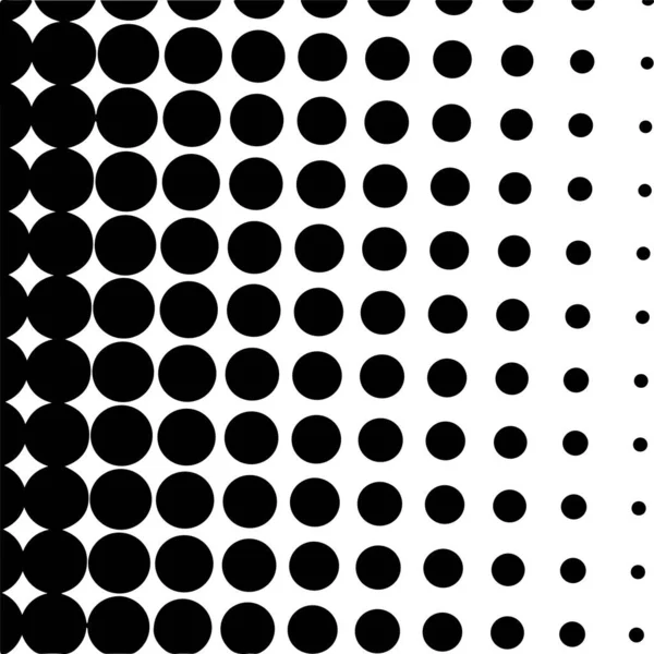 White Black Circles Gradient Halftone Background Vector Illustration — 스톡 벡터
