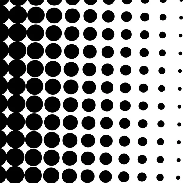 White Black Circles Gradient Halftone Background Vector Illustration — Stockvektor