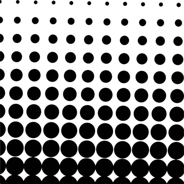 White Black Circles Gradient Halftone Background Vector Illustration — Vetor de Stock