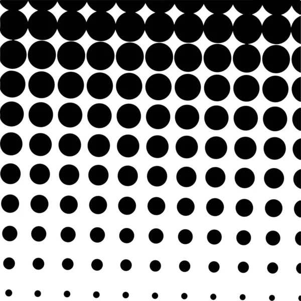 Witte Zwarte Cirkels Gradiënt Halve Toon Achtergrond Vectorillustratie — Stockvector