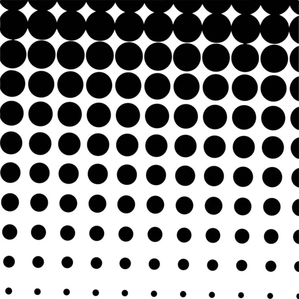 White Black Circles Gradient Halftone Background Vector Illustration — Vector de stock