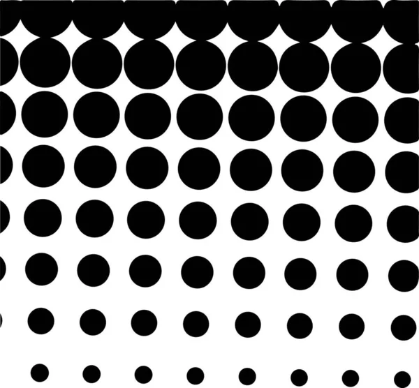 White Black Circles Gradient Halftone Background Vector Illustration — 스톡 벡터