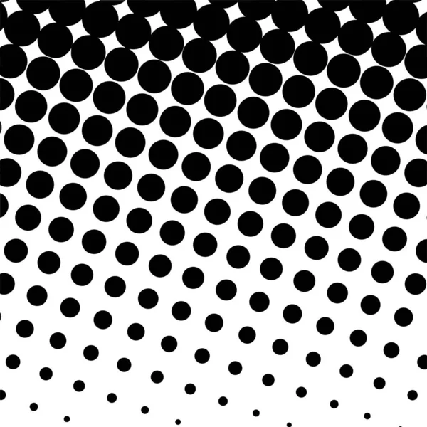 White Black Circles Gradient Halftone Background Vector Illustration — Vector de stock