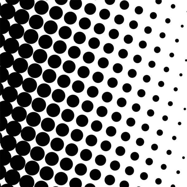 White Black Circles Gradient Halftone Background Vector Illustration — Vettoriale Stock