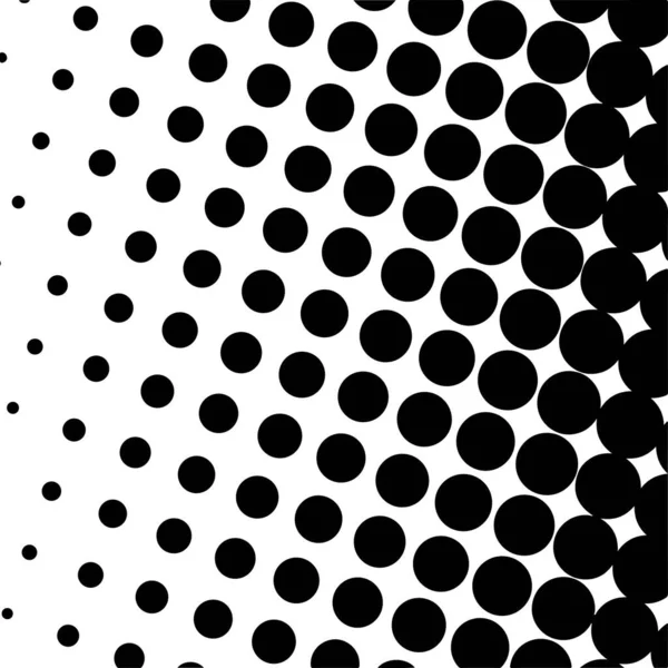 White Black Circles Gradient Halftone Background Vector Illustration — Stockvektor