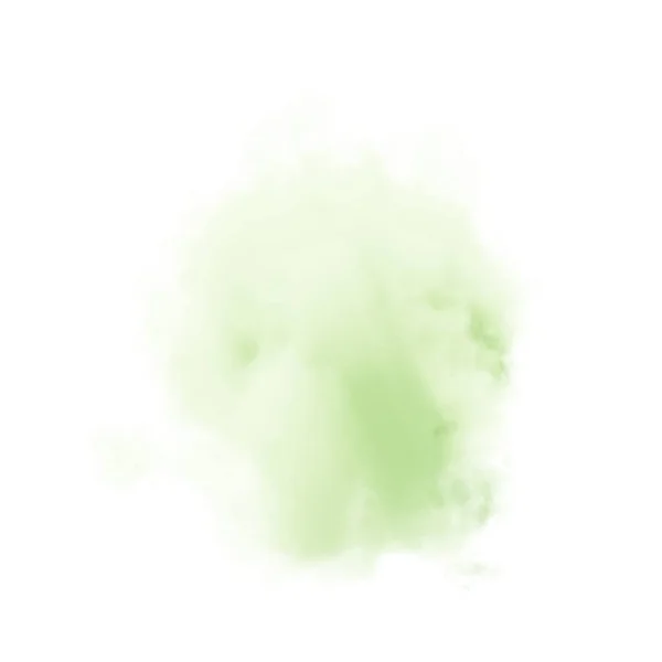 Green Cloud White Background Rendering — Stockfoto