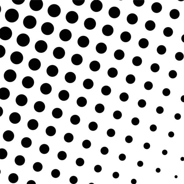 White Black Circles Gradient Halftone Background Vector Illustration — Vector de stock