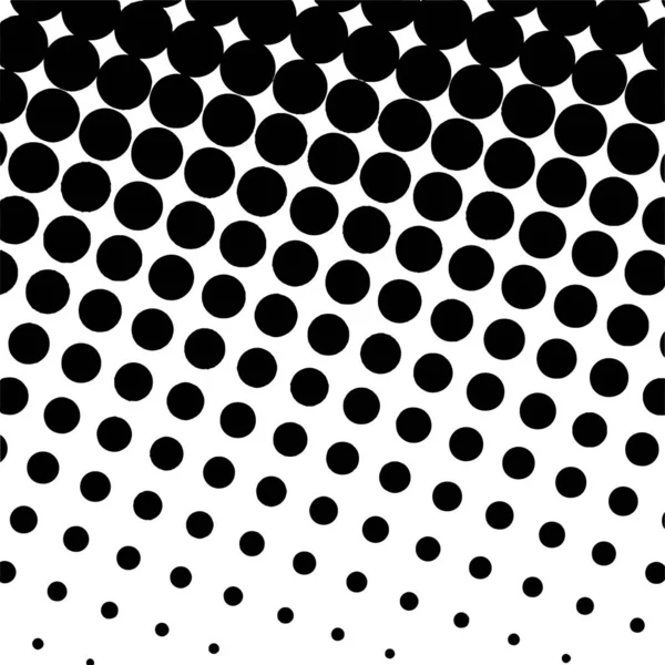 White Black Circles Gradient Halftone Background Vector Illustration — Stockvektor