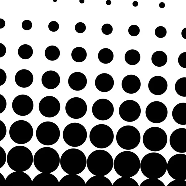 Witte Zwarte Cirkels Gradiënt Halve Toon Achtergrond Vectorillustratie — Stockvector
