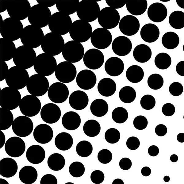White Black Circles Gradient Halftone Background Vector Illustration — Vector de stock